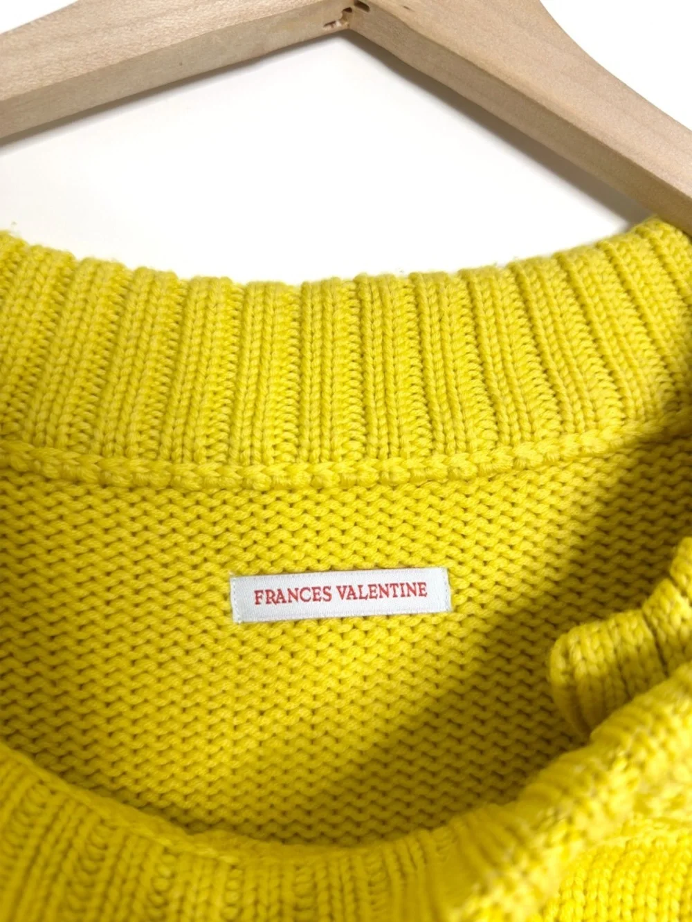 Frances Valentine Wool Diamond Weave Cardigan - Picture 8 of 9